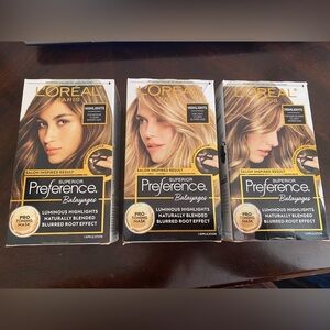 Lot of 3-‎  L'Oreal Superior Preference Balayages Highlights Blonde Brown Hair